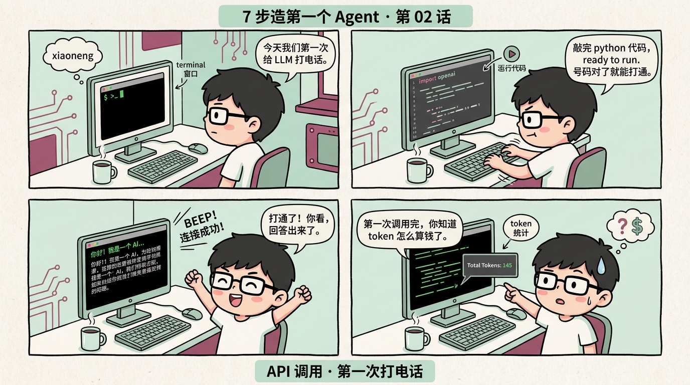 第 02 话 — 第一次调用 LLM