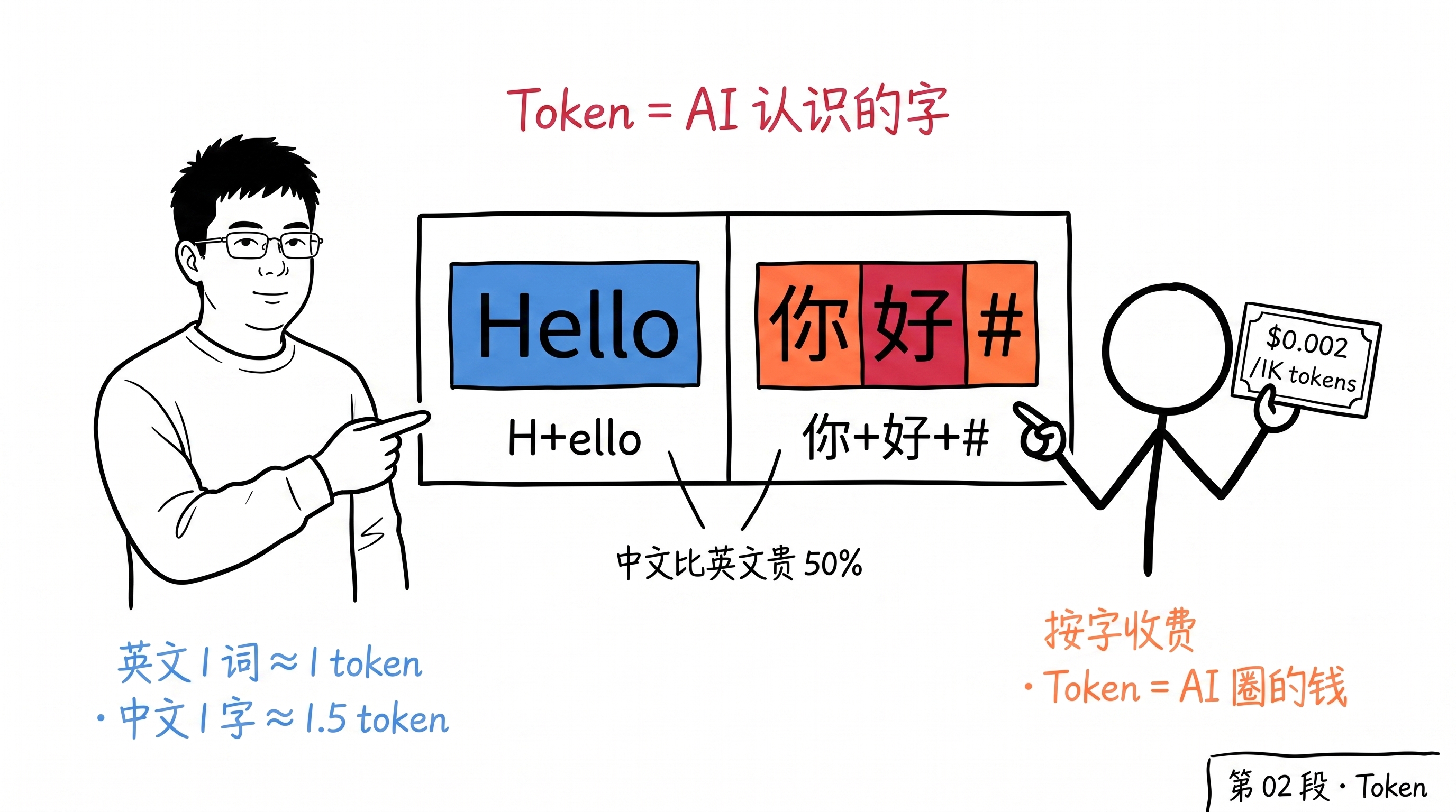Token = AI 认识的字